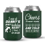 21st Birthday koozies-08-Green