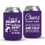 21st Birthday koozies-08-Purple