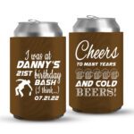21st Birthday koozies-08-dark brown