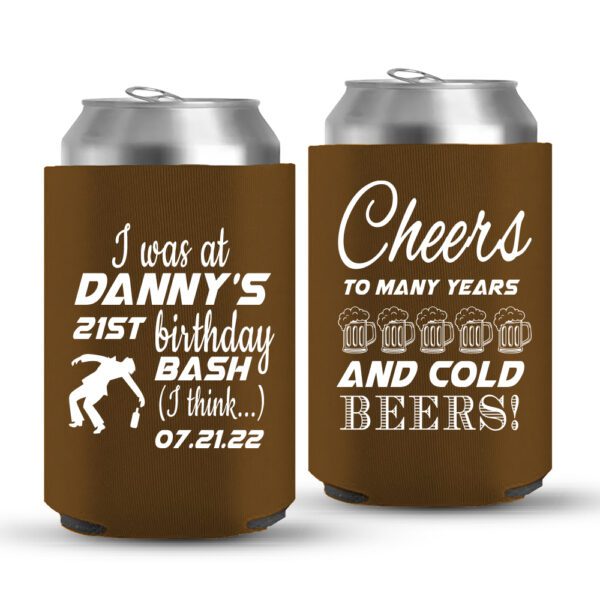 21st Birthday koozies-08-dark brown