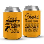 21st Birthday koozies-08-yellow