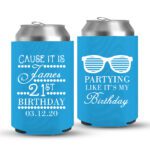 21st Birthday koozies-09-Cyan