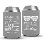21st Birthday koozies-09-Grey
