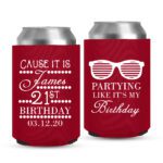 21st Birthday koozies-09-red