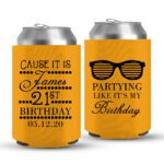 21st Birthday koozies-09-yellow