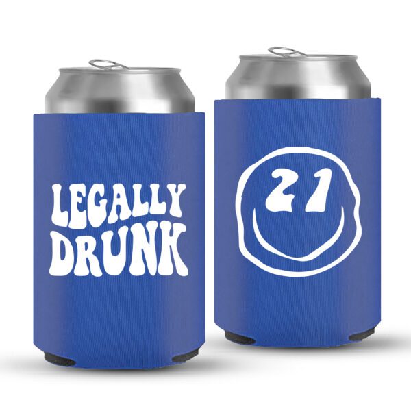 21st Birthday koozies-10-Blue