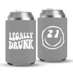 21st Birthday koozies-10-Grey
