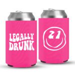21st Birthday koozies-10-Pink