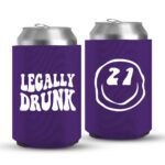 21st Birthday koozies-10-Purple
