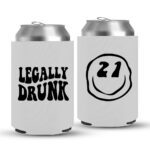 21st Birthday koozies-10-White
