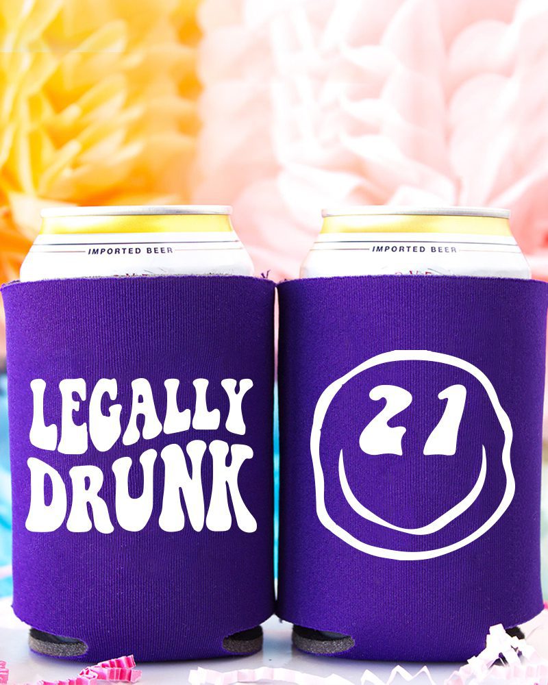 21th birthday koozie header