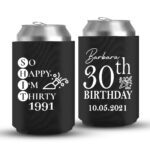 30th Birthday koozies-01-Black