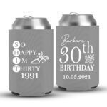 30th Birthday koozies-01-Grey