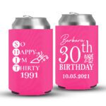30th Birthday koozies-01-Pink