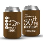30th Birthday koozies-01-dark brown