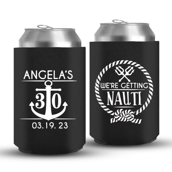 30th Birthday koozies-02-Black