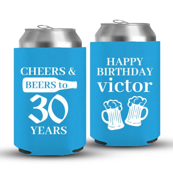 30th Birthday koozies-03-Cyan