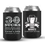 30th Birthday koozies-05-Black