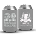 30th Birthday koozies-05-Grey