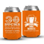 30th Birthday koozies-05-Orange