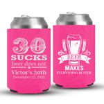 30th Birthday koozies-05-Pink