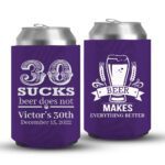 30th Birthday koozies-05-Purple
