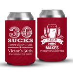30th Birthday koozies-05-red