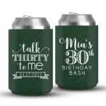 30th Birthday koozies-06-Green
