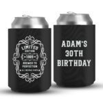 30th Birthday koozies-07-Black