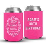 30th Birthday koozies-07-Pink