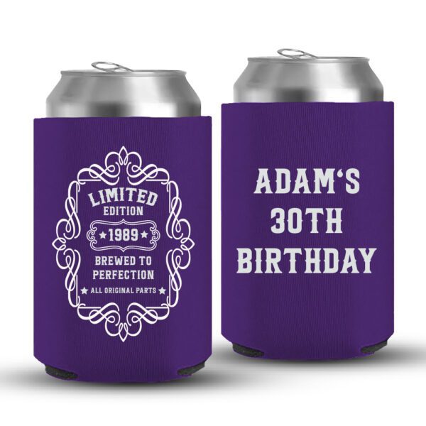 30th Birthday koozies-07-Purple