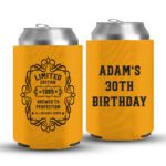 30th Birthday koozies-07-yellow