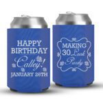 30th Birthday koozies-10-Blue