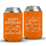30th Birthday koozies-10-Orange
