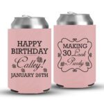 30th Birthday koozies-10-baby pink