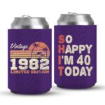 40th Birthday koozies-01-Purple