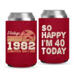40th Birthday koozies-01-red