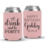 40th Birthday koozies-02-baby pink