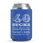 40th Birthday koozies-03-Blue