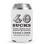 40th Birthday koozies-03-White