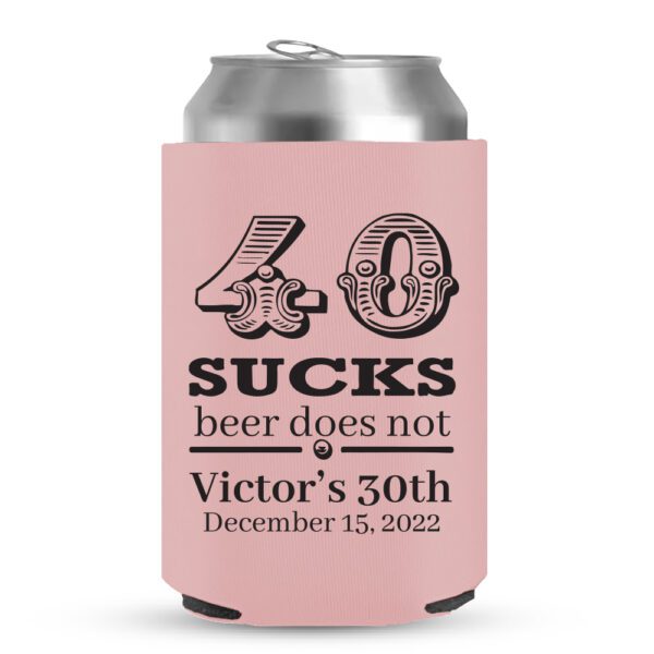 40th Birthday koozies-03-baby pink