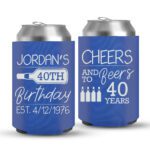 40th Birthday koozies-04-Blue