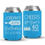 40th Birthday koozies-04-Cyan