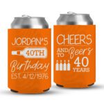 40th Birthday koozies-04-Orange