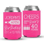 40th Birthday koozies-04-Pink