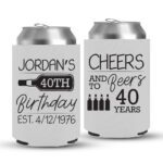 40th Birthday koozies-04-White