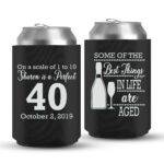 40th Birthday koozies-05-Black