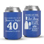 40th Birthday koozies-05-Blue