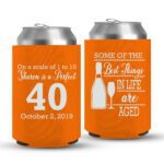 40th Birthday koozies-05-Orange