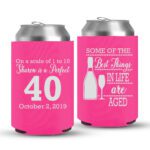 40th Birthday koozies-05-Pink